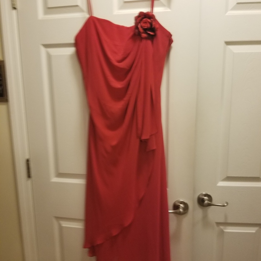Red cocktail dress